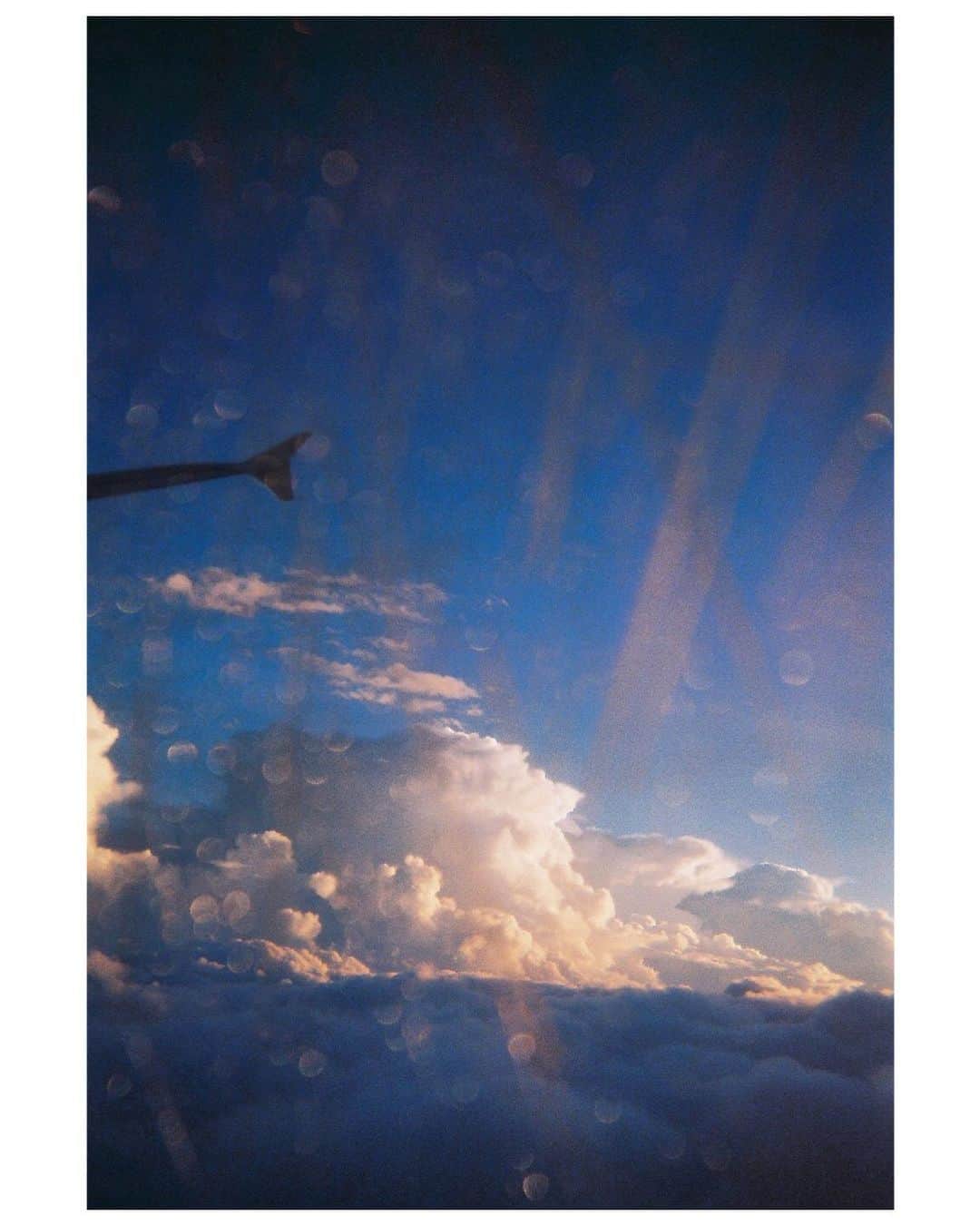 木村華子さんのインスタグラム写真 - (木村華子Instagram)「昨年、中国に行ったときの飛行機の中からの #写ルンです 。 窓の傷に光が反射して、天国感が強い。 ・ ・ ・ #photo #photooftheday #photography #film #filmphotography #filmcamera #film_jp #35mm #analogphotography #analogfilm #sky #bluesky #trip #cloud #fujifilm #飛行機 #空 #旅 #旅行 #旅行行きたい #生活 #写真 #フィルムカメラ #フィルム #フィルム写真 #フィルム部 #カメラマン #フォトグラファー #写ル毎日」8月9日 16時11分 - hanako_kimura_days