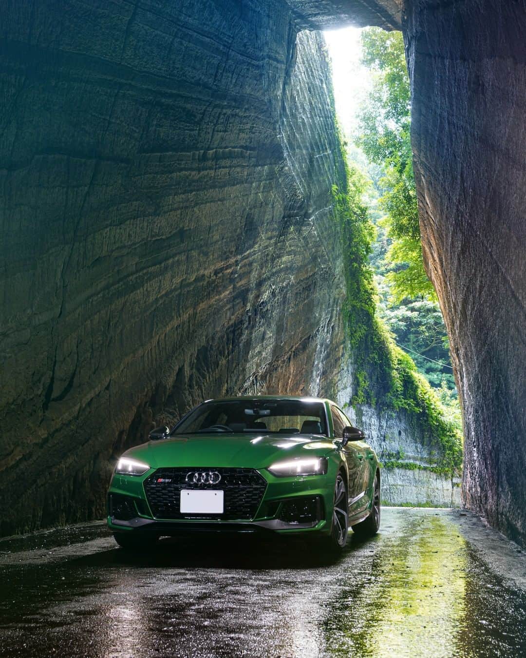 アウディ ジャパンさんのインスタグラム写真 - (アウディ ジャパンInstagram)「燈籠坂大師堂へと続く切通しトンネルを走り抜けるAudi RS 5。 スポーティな雄姿をより際立てるソノマグリーンメタリックと、神秘的な光との競演。  #Audi #AudiRS5 #アウディRS5 #Audijapan #AudiSport #アウディ #carwithoutlimits #carsofinstagram #Audiworld #Audigenic #SportCar #スポーツカー #モータースポーツ #車好きな人と繋がりたい」8月9日 18時01分 - audijapan