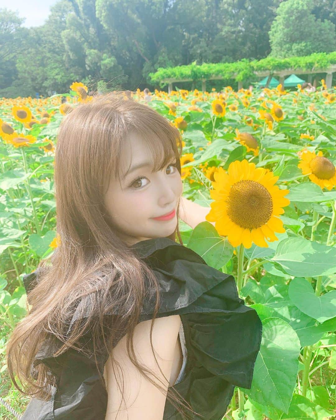 CHERIさんのインスタグラム写真 - (CHERIInstagram)「Sunflower 🌻 with myself 🧏🏼‍♀️ n fav dress 👗  2020,08,09   大阪で見頃のひまわりを調べ倒した結果、今週は#ひまわりweek の #長居公園 がオススメです❣️ みんな元気よく咲いてて見頃でした✨  #万博公園 は見頃は過ぎ去っちゃってました🥺 #ハーベストの丘 お盆、来週ぐらいが見頃だそうです☺ 是非参考にされてください✨  あとはもうご自身でお電話にて問い合わせるのがベストです💪」8月9日 19時50分 - hi_cherish.gram