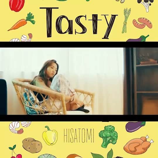 のインスタグラム：「【新曲】お待たせしました！  Tasty / HISATOMIのMVが明日から公開されます‼︎  曲は12日 0時より配信開始  Azito Music Innovationコモリタカシプロデュースでめっちゃお洒落なサウンドデザインになってます  タイトルの通り料理ネタをLove songに絡めて書いたリリックでめっちゃお気に入り。  @taka_tea1989」