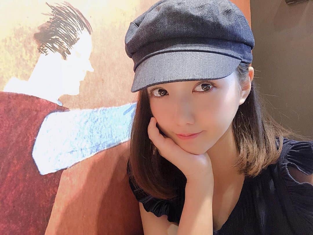 平口みゆきのインスタグラム：「毎日あついですねえ . . . . . #内巻きボブ #耳掛けボブ #キャスケット #キャスケット女子 #me #selfie #japanesegirl  #instagood #followｍe #平口みゆき #hiraguchimiyuki」