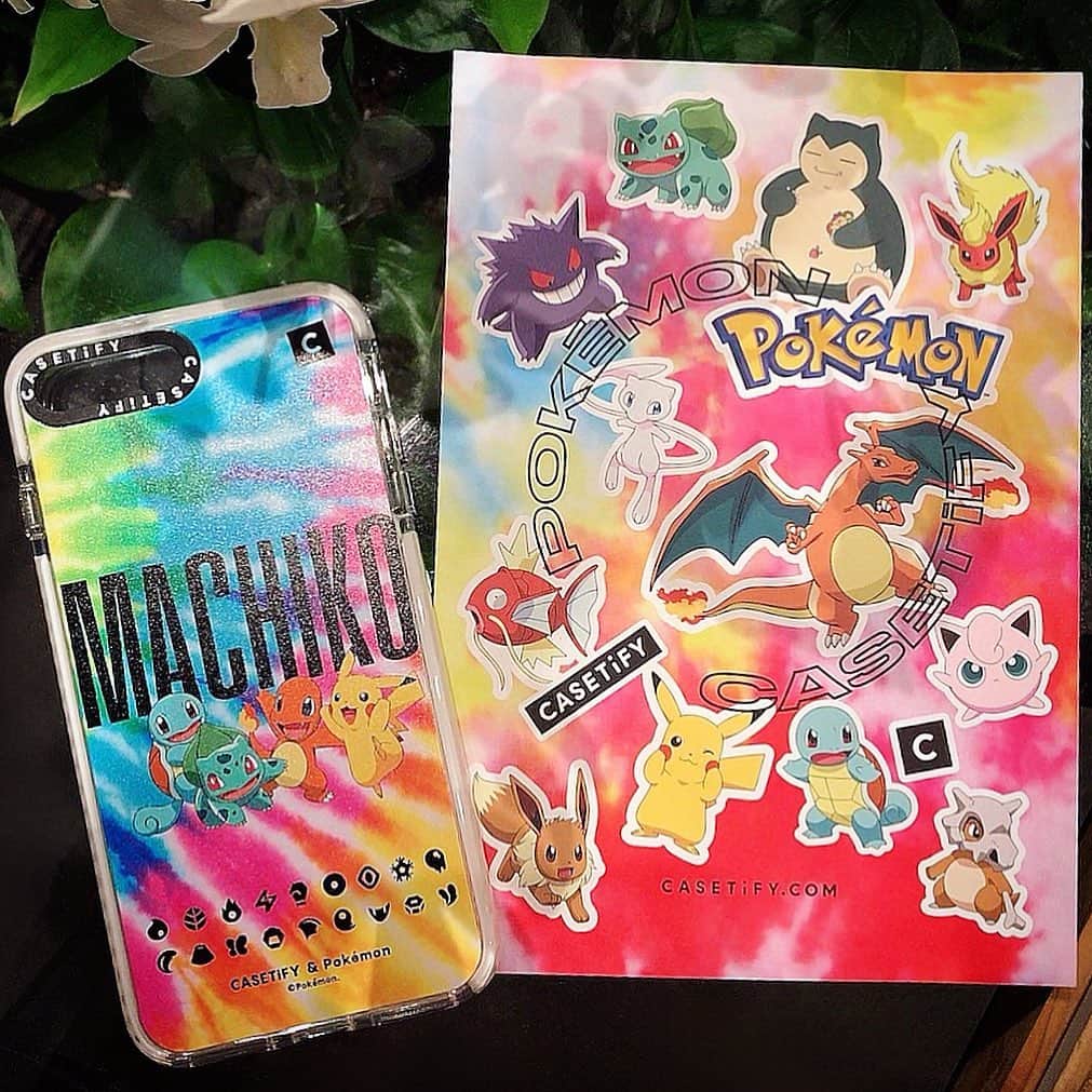 Machikoさんのインスタグラム写真 - (MachikoInstagram)「8月12日(水)に公式発売の CASETiFY & PokémonのiPhoneケース🌈☀️ @CASETiFY @CASETiFY_jp   初代御三家とピカチュウに名前入り⚡️ プリンのケースも可愛いかったな〜🍮  #CASETiFY #CASETiFYPokemon」8月9日 20時46分 - machiko.06