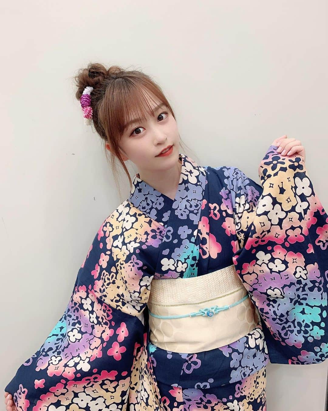 新沼希空さんのインスタグラム写真 - (新沼希空Instagram)「💙👘💙 ・ ・ 本日は浴衣days...🌸 盛りだくさん会で 浴衣を着ました(^^) 青系の浴衣、お団子 初めて！！ ・ ・ 似合ってますか？？(^^) ・ ・ #つばきファクトリー#tsubaki_factory#新沼希空#浴衣#いいね#コメント#待ってます」8月9日 21時26分 - kisora_niinuma.official