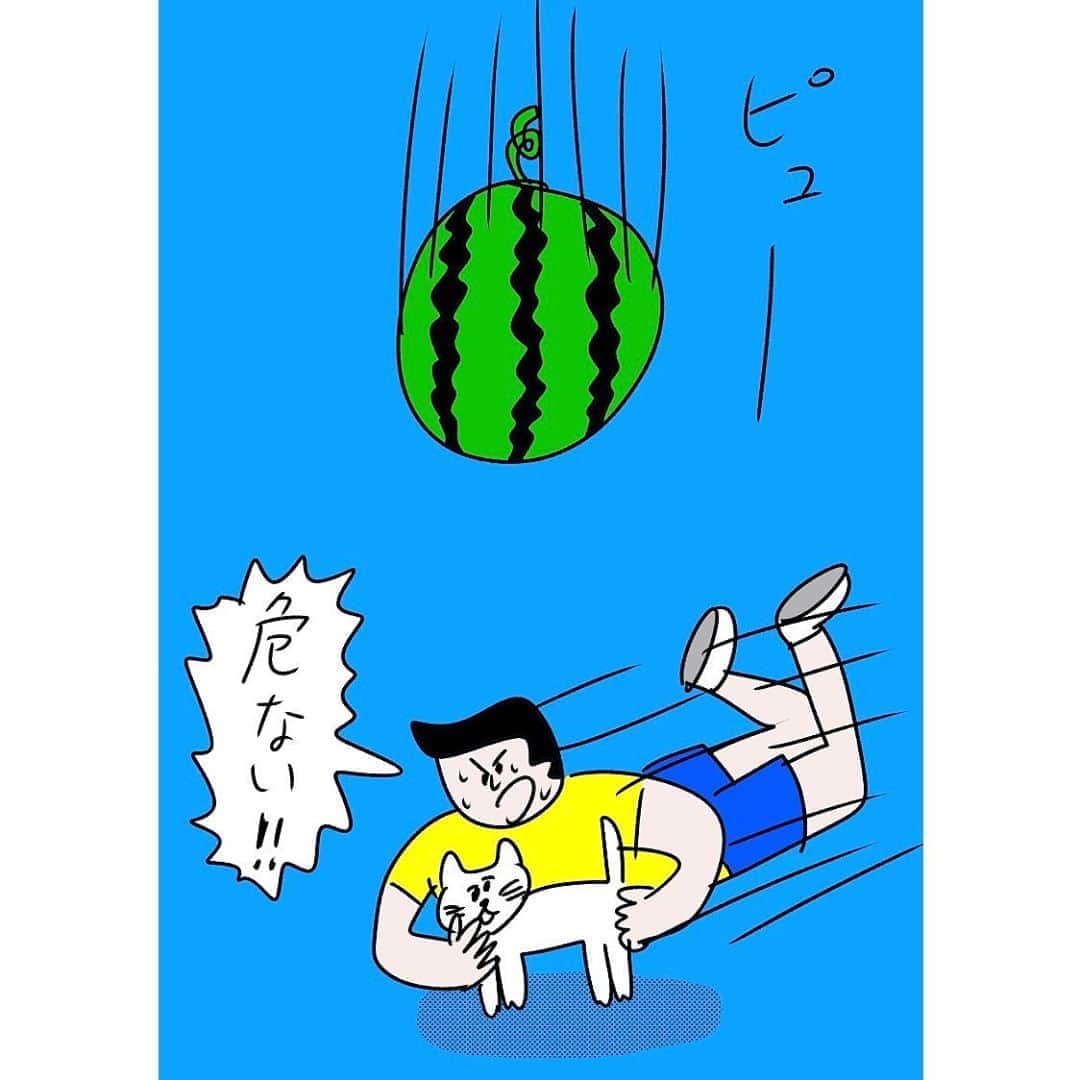 おほしんたろうのインスタグラム：「夏のイラスト . . . . . #おほまんが#イラスト#イラストレーター#イラストレーション#夏#夏休み」