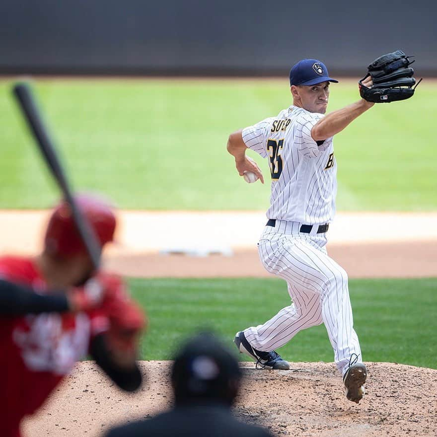 ミルウォーキー・ブルワーズさんのインスタグラム写真 - (ミルウォーキー・ブルワーズInstagram)「Sunday Funday. #ThisIsMyCrew ⠀ ⠀ A 6-run 6th inning rally, plus 2 HRs led the Crew to a big W over the Reds.」8月10日 7時46分 - brewers