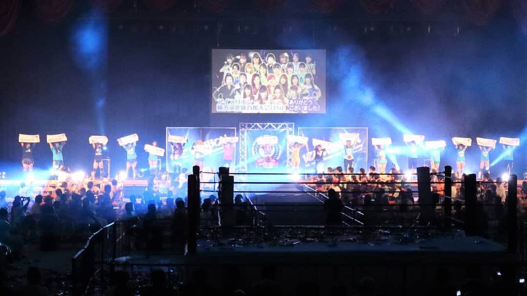 藤本つかさのインスタグラム：「プロレスでハッピー！  #iceribbon #横浜文化体育館 #取り壊し  #プロレス  #やっと開催できた  #ありがとう」