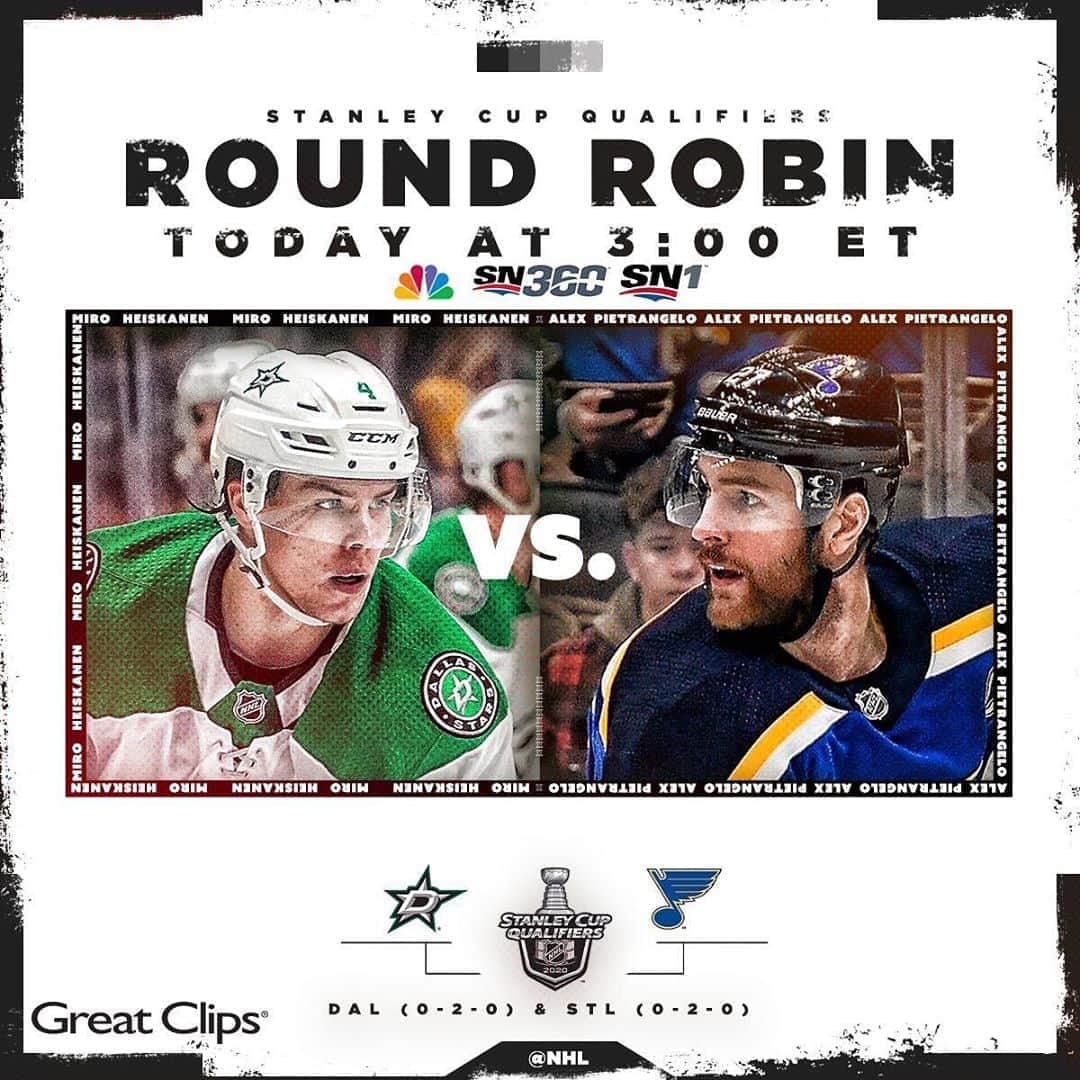 NHLさんのインスタグラム写真 - (NHLInstagram)「The final #StanleyCup Round Robin game! Who ya got: @dallasstars or @stlouisblues? 🤔  📺: 3:00 ET on @nhlonnbcsports and @sportsnet」8月10日 2時03分 - nhl