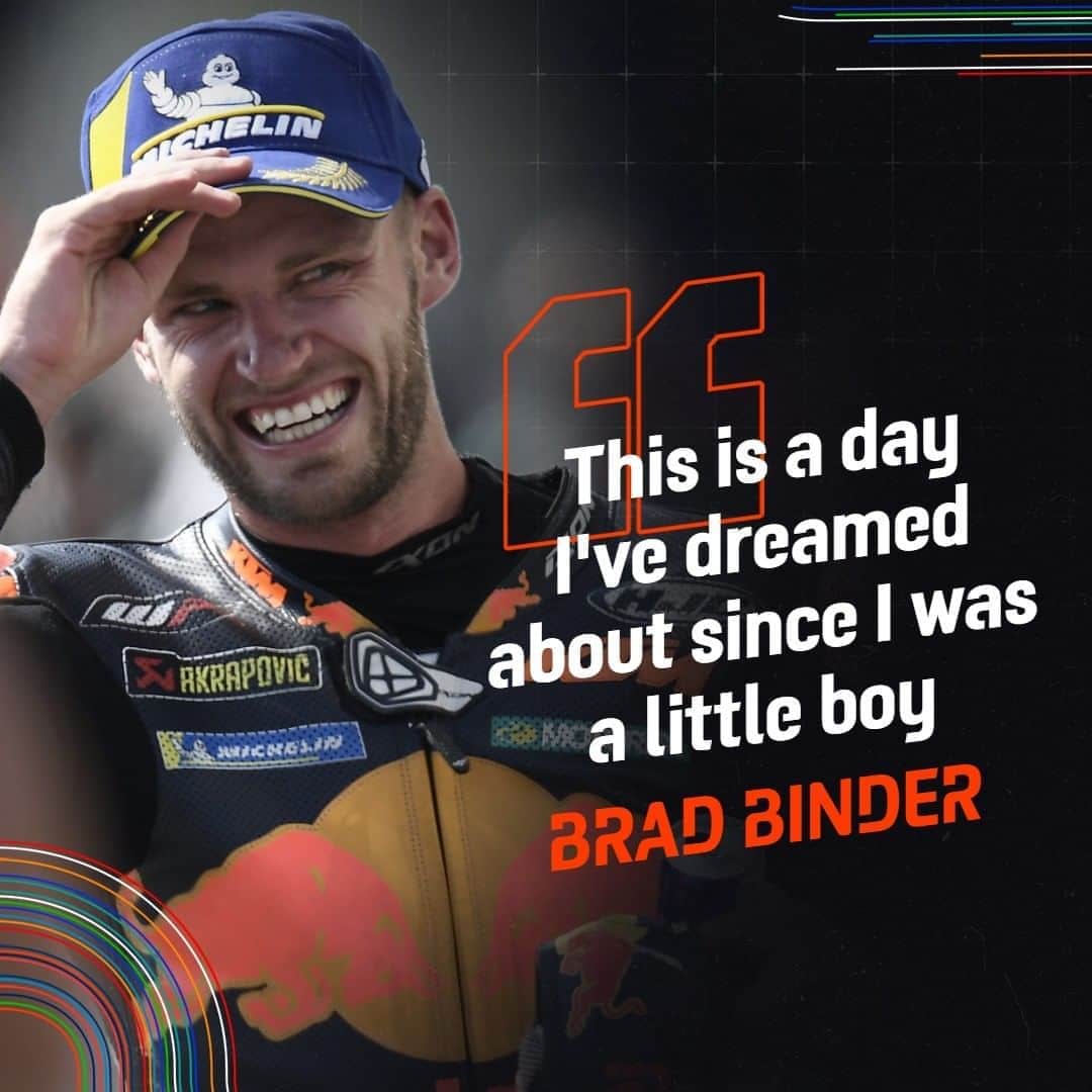 MotoGPさんのインスタグラム写真 - (MotoGPInstagram)「Dreams DO come true 💪 #CzechGP 🇨🇿 #Bradical #BB33 #BradBinder」8月10日 4時30分 - motogp