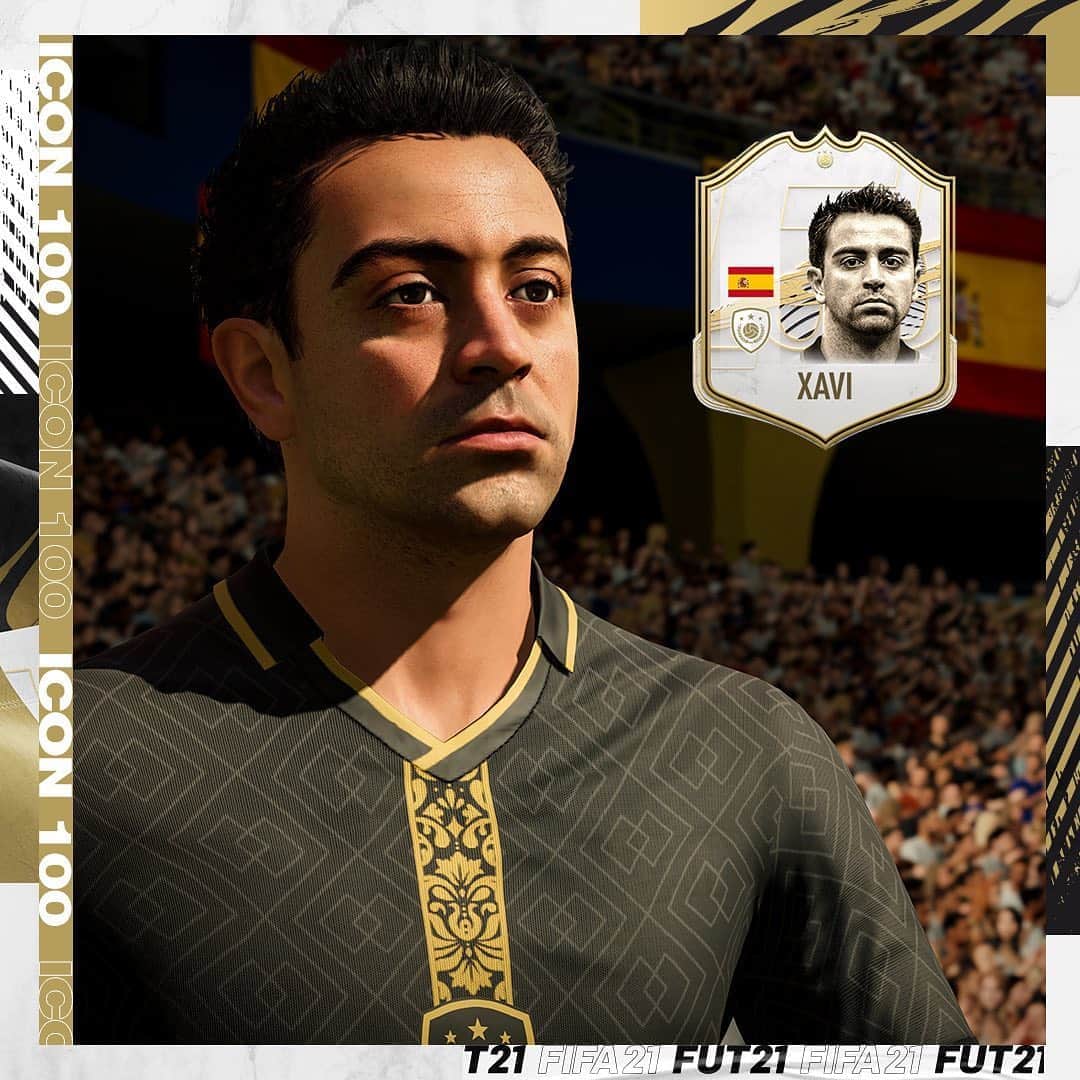 LFPさんのインスタグラム写真 - (LFPInstagram)「@xavi is an ICON in #FUT21! ⚽️🔝 • #Xavi #FIFA21 #ICON100 #LaLiga #LaLigaSantander」8月10日 6時01分 - laliga