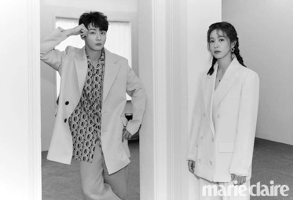 Just a girlさんのインスタグラム写真 - (Just a girlInstagram)「Yoon Shi Yoon @moa_ent & Kyung Soo Jin @love3175989 For Marie Claire Magazine August Issue 💜  . . . . . . . #윤시윤 #YoonShiYoon #경수진 #KyungSooJin #パクボゴム#koreancouple #koreangirl#インフィニッ#おしゃれ #オシャレ  #韓国 #セルカ #自撮り #ファッション #フォロー#일상#투피엠 #셀스타그램#오늘의훈남#얼스타그램#훈남#셀피#koreanboy#선팔하면맞팔#좋반#좋아요#선팔#맞팔#오늘의훈녀」8月10日 6時41分 - cecithegirl