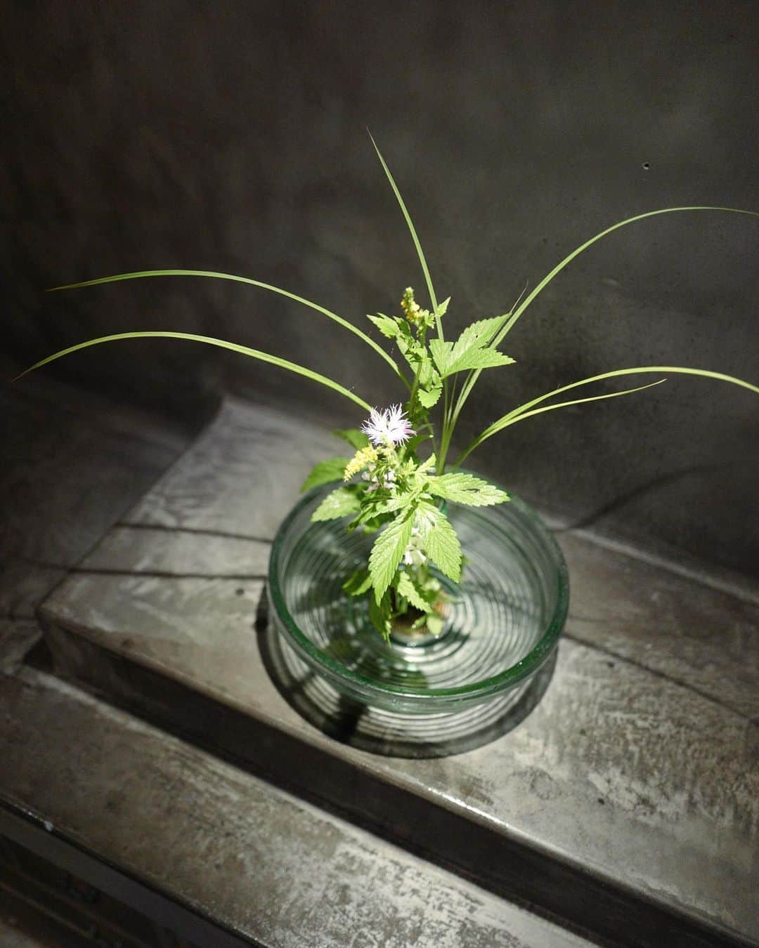 行方 久子 Hisako Namekataさんのインスタグラム写真 - (行方 久子 Hisako NamekataInstagram)「. 不定期お茶会（どんどん飲み会になっていくw） ガラスの器を花器に見立てていて、とても涼しげでステキだった。 大正ガラスだからこその、この影の美しさよー。」8月10日 17時55分 - hisakonamekata