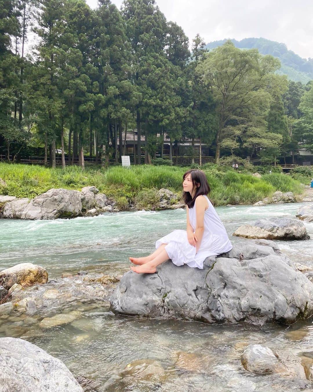 葉山柚子さんのインスタグラム写真 - (葉山柚子Instagram)「#奥多摩 #御嶽 #🚣‍♂️」8月10日 16時20分 - hayama_yuko