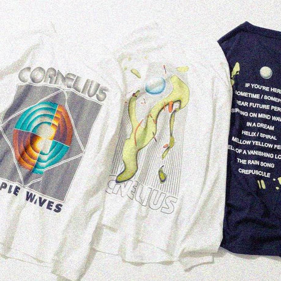 小山田圭吾のインスタグラム：「ADAM ET ROPE' CORNELIUS × @aaronlowell x 10C T-SHIRTS  予約販売スタート！ 8.7 FRI. PRE-ORDER」