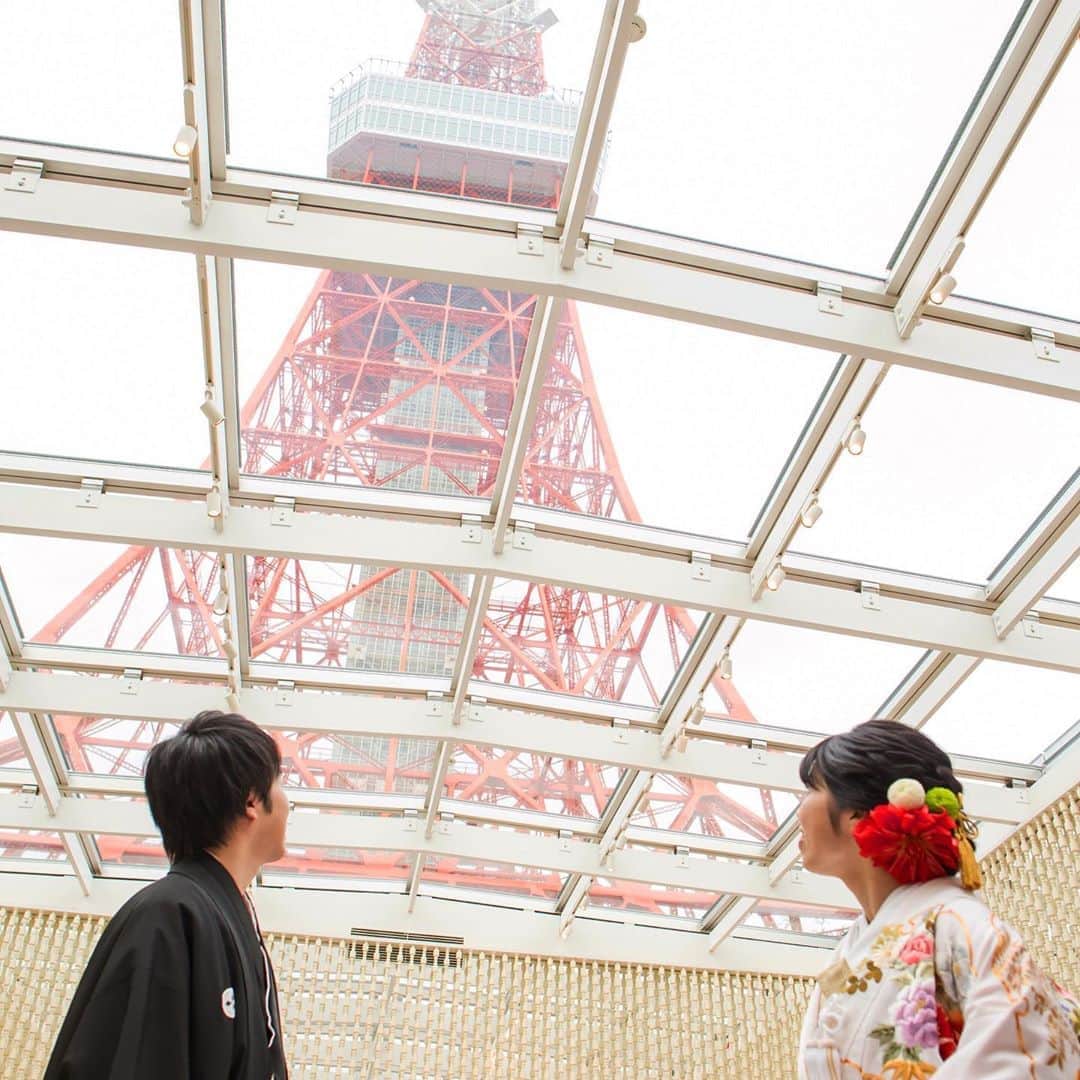 東京タワーの麓の結婚式のグルメインスタ