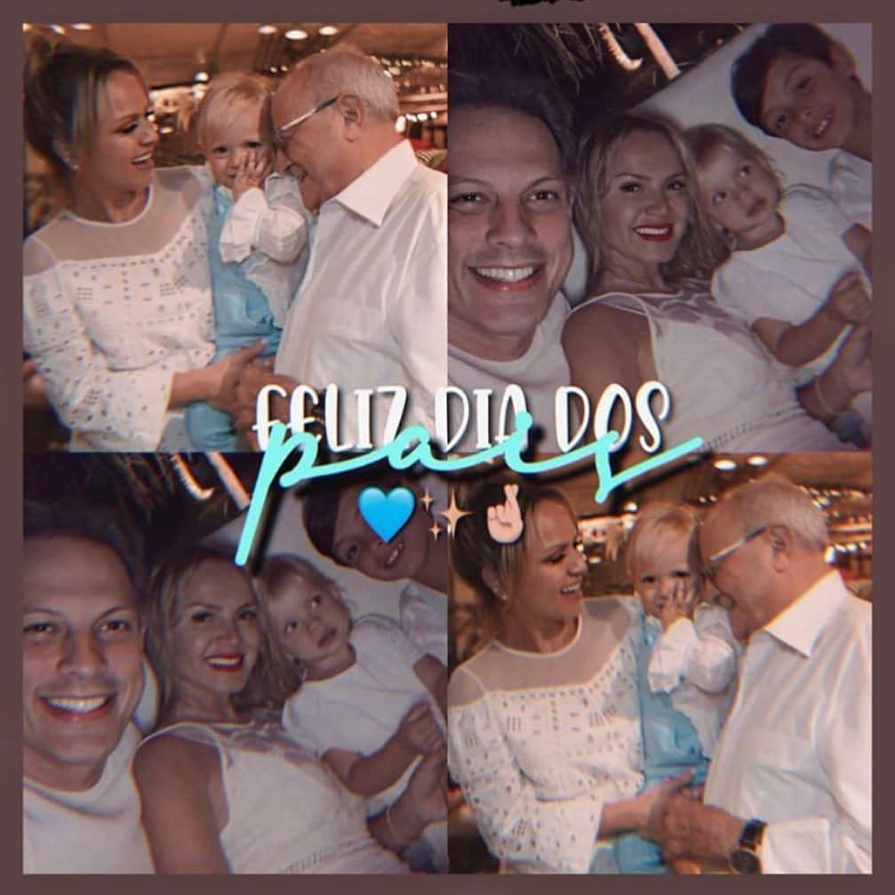 Eliana Michaelichin Bezerraのインスタグラム：「Pais queridos amamos vcs!! ❤️#deusabencoe #saude #amor #familia #amor #felizdiadospais」