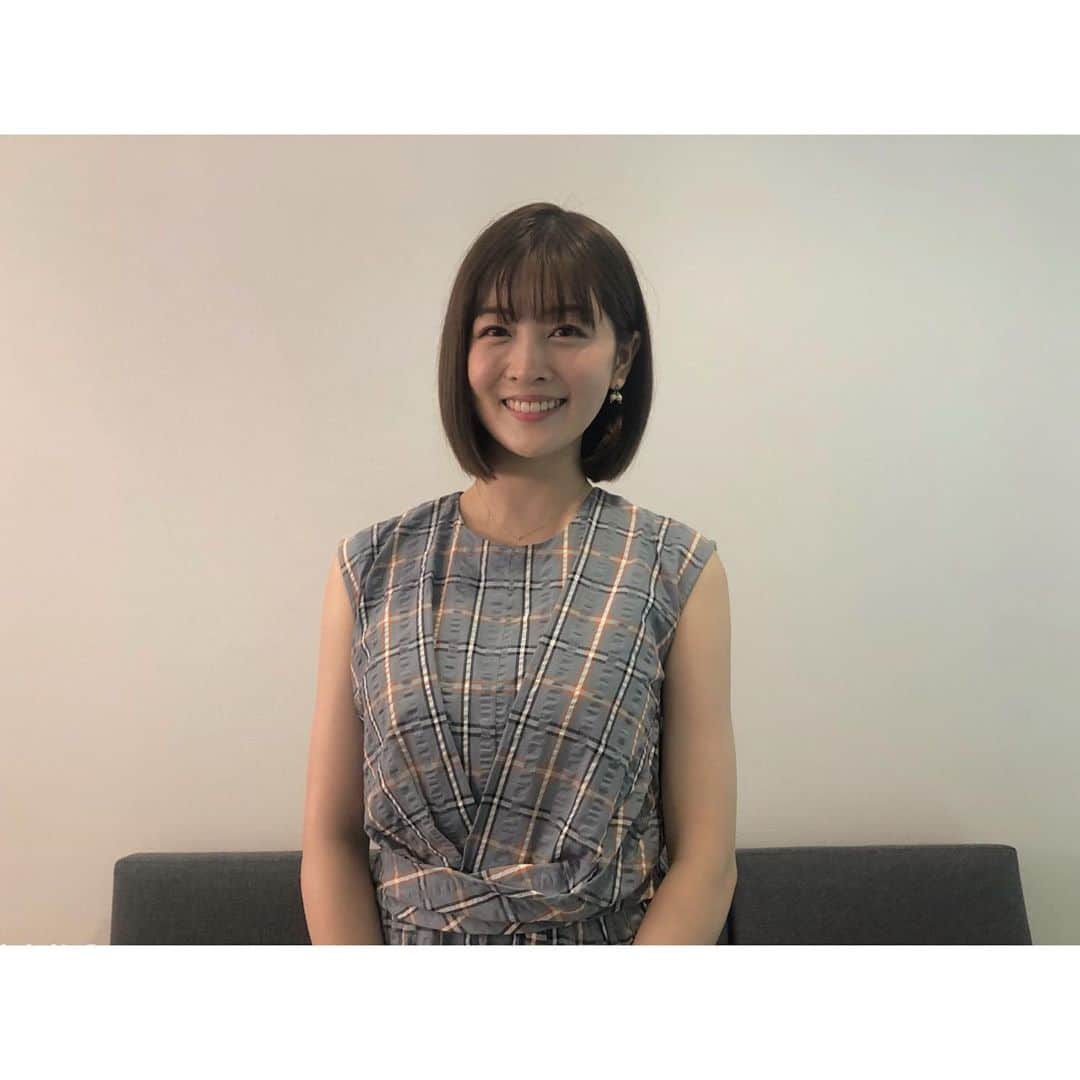 中村秀香のインスタグラム：「今朝は #すまたん ありがとうございました✨  虎谷アナが夏休みということで 今週１週間、スタジオを担当する予定です！ 明日のお天気担当は #佐藤佳奈 アナ🌸  よろしくお願いします🙇‍♀️」