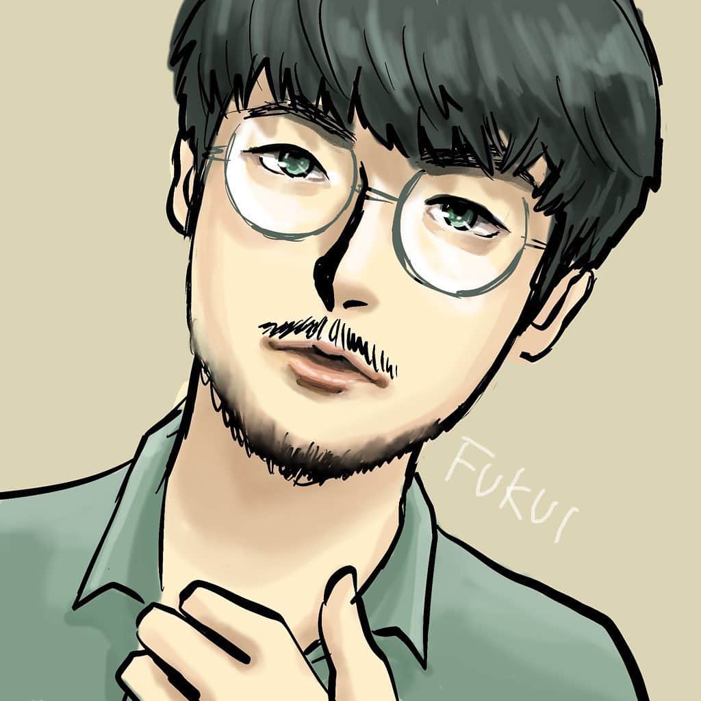 福井俊太郎のインスタグラム：「福井イラスト集 #作者の方々勝手に載せてすいません #私を描いてもらって嬉しいです #ただ #ほとんどが #格好良く描きすぎててひいちゃってます #知らない人が本人見た時に #びっくりすると思うので #気をつけてほしいです #我々のネタのグルメ漫画と全く同じ笑いの取り方なので #笑ってくれる人はまだいいんですが #怒っちゃう人いると思うんで #こちらの身も考えてほしいです #でも嬉しいです #ありがとうございました #低くねっとりした声で」
