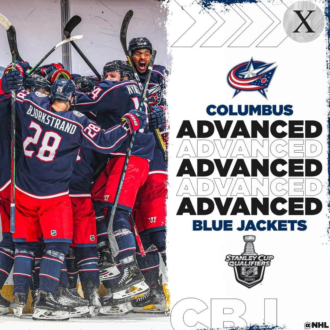 NHLさんのインスタグラム写真 - (NHLInstagram)「SOUND THE CANNON 💨  The @bluejacketsnhl are off to the First Round of the #StanleyCup Playoffs!」8月10日 11時28分 - nhl