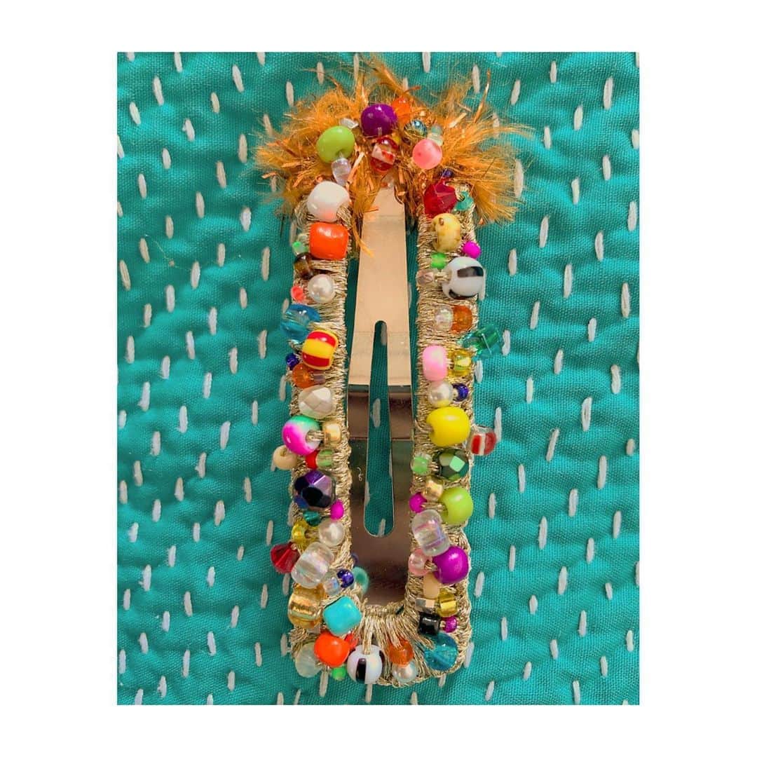 のインスタグラム：「#1000weave#beads#hairpin」