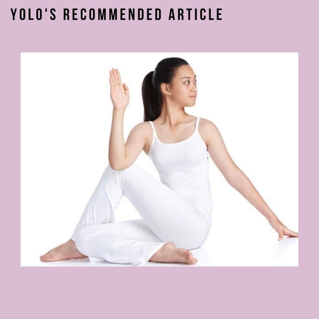 YOLOのインスタグラム：「. 【ねじりのポーズ　／アルダマツェンドラーサナ🧘‍♀️】 🌟カラダへの作用…肝臓、腎臓を刺激する・胃腸を強くして、消化、排せつを促す・生理痛、疲労、坐骨神経通、腰痛を和らげる・ぜん息、不妊症を予防する 🌟ココロへの作用…ココロにたまった不純物の消化を促す・活動力やエネルギーがわいてくる  1. 右足を前に伸ばしておきます。左足を折り、足先を右足の外側に置きます。 2. 右足を内側へ折り、足先は左のお尻のほうへ。 3. 骨盤を立てて、右ヒジで左ヒザを抱えるようにして、息を吐きながらカラダを左へねじります。左右のお尻が床から離れず、立てた足が倒れないように。息を吸って戻して、反対側も行いましょう。  Source：毎日練習したい基本のポーズ28」