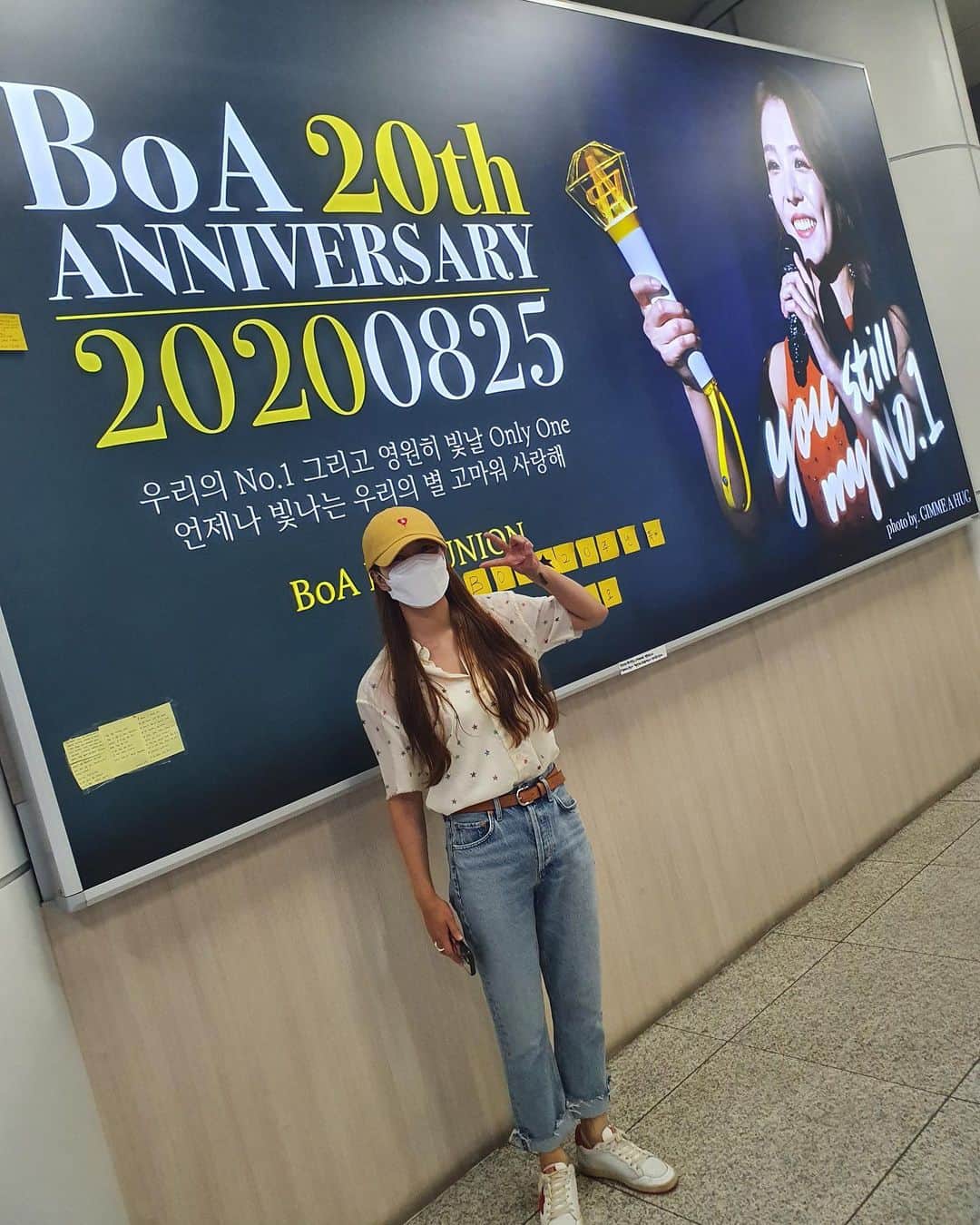 BoAのインスタグラム：「고마워~❤️ 점핑이들이 최고얌~~🥰」