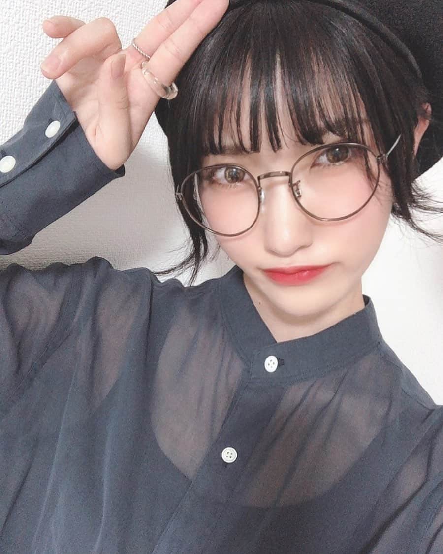 東条蒼のインスタグラム：「＊ ・ ・ ベレー帽にメガネに外ハネに、 ごちゃってるけど、たまにはいいよね？ ・ ・ ・ ・ #ベレー帽 #外ハネ ・ ・  ・ #東条蒼 #クルーズグループ #セクシー女優 #av女優 #メガネ女子 #黒髪 #ショートヘア #あおたん　#teamメレンゲ #followｍe #following #japan #girl #photooftheday #tagsforlikes #instalike  #台湾 #香港 #粉我 #拍照 #照片 #人像攝影」