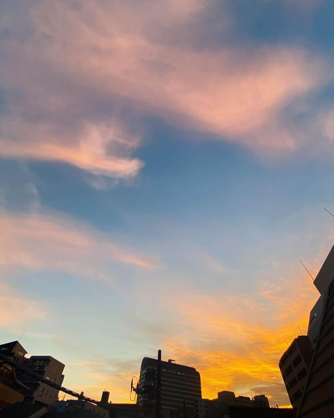 川田希さんのインスタグラム写真 - (川田希Instagram)「今日も綺麗な夕焼け空。」8月10日 18時49分 - nozomikawata