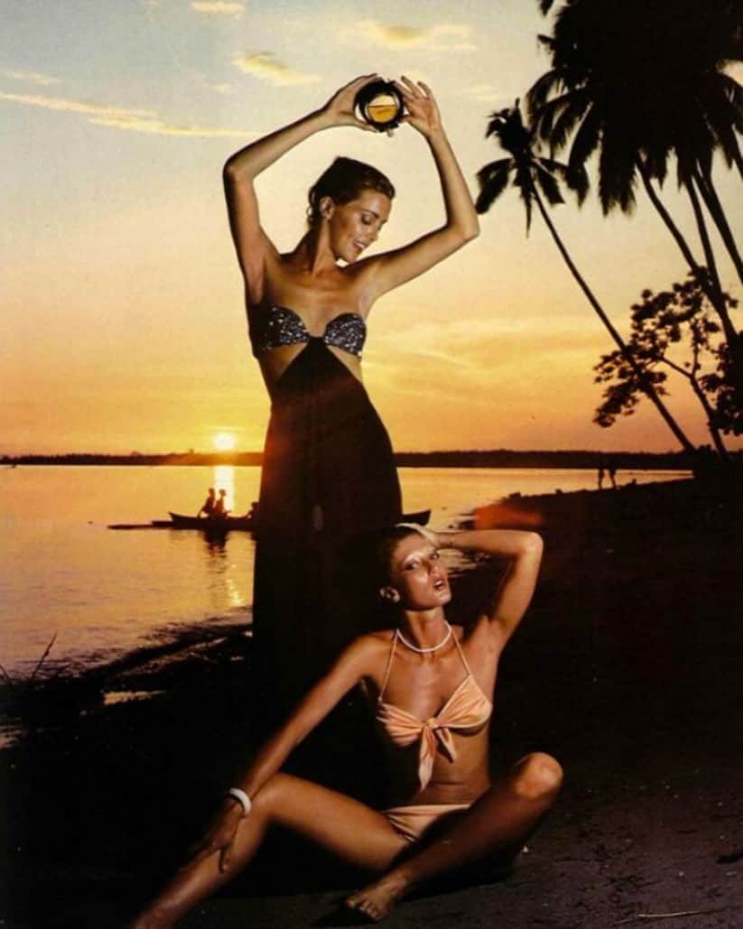 Meganさんのインスタグラム写真 - (MeganInstagram)「Heat seekers 🔥 Italian Vogue, 1970s - - - - #italianvogue #fashioneditorial #islandlife」8月10日 19時14分 - zanzan_domus
