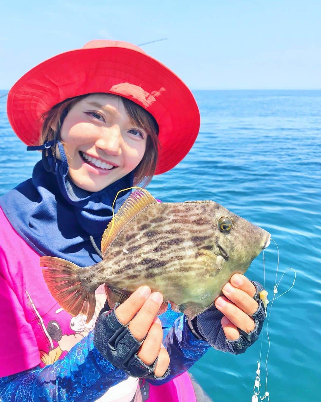 秋丸美帆さんのインスタグラム写真 - (秋丸美帆Instagram)「夏のカワハギもいいね👍釣ってその場ですぐ食べたけど、美味しかった😍 . #fishing #fish #kyushu #seamania #カワハギ #シーマニア #釣り #海 #夏 #九州」8月10日 19時29分 - mippy34