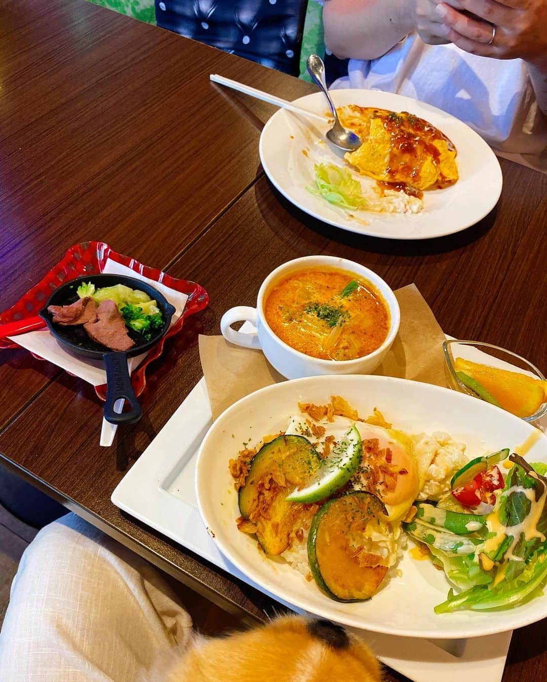 ハミ さんのインスタグラム写真 - (ハミ Instagram)「▽ 食後のコーヒータイム☕️  ご飯もとっても美味しかった🍽✨  野菜もチキンもエビもたっぷりなココナッツカレー🍛  女子が大好きなお味でした🥰  #🍛#🍽#🐶」8月10日 20時19分 - hami0519