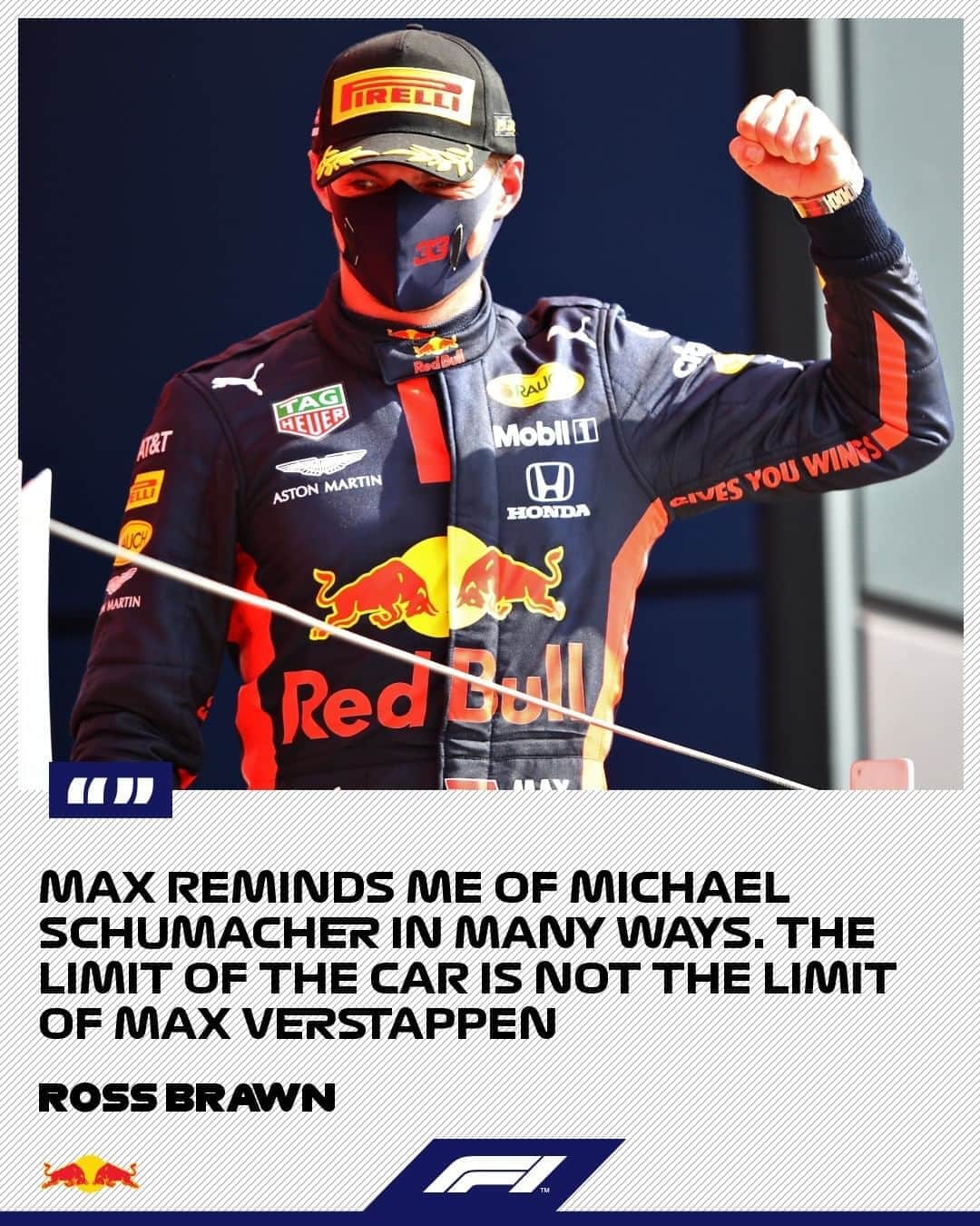 F1さんのインスタグラム写真 - (F1Instagram)「Praise doesn't get much higher 🙌 . Read Ross’ column in full on F1.com . #F1 #Formula1 #F170 #MaxVerstappen @maxverstappen1」8月10日 21時16分 - f1