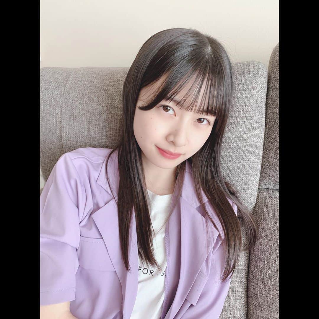 松岡はなのインスタグラム：「💜🤍」
