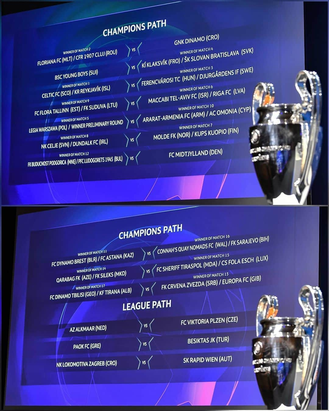 UEFAチャンピオンズリーグさんのインスタグラム写真 - (UEFAチャンピオンズリーグInstagram)「🚨 2020/21 #UCL second qualifying round draw result. Who are you hoping reaches the Group Stage? 👇👇👇  #UCLdraw」8月10日 21時59分 - championsleague