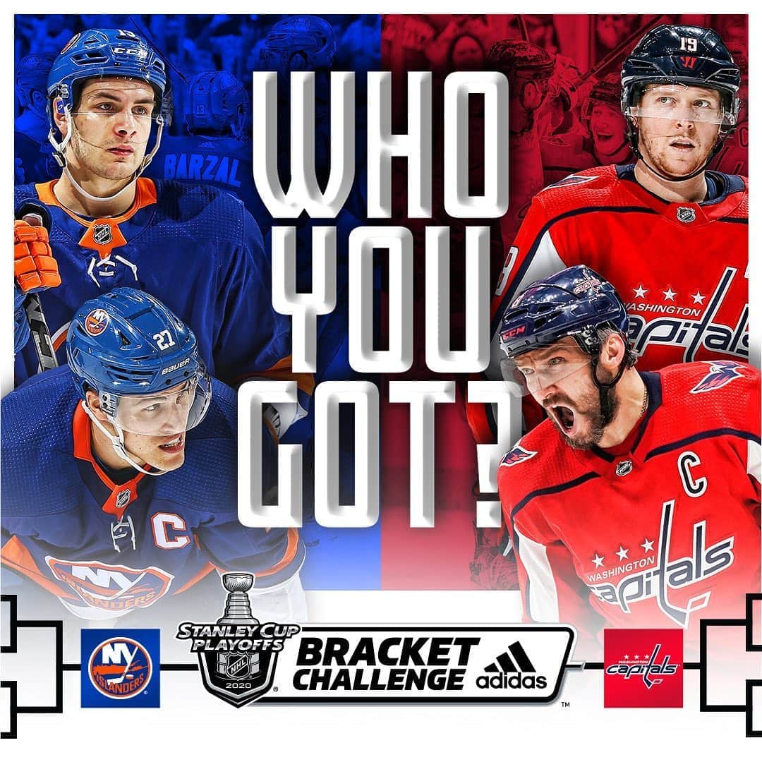 NHLさんのインスタグラム写真 - (NHLInstagram)「Buckle up for the @ny_islanders and @Capitals in the first round of the #StanleyCup Playoffs. Who you got?  Make your picks in the #NHLBracket Challenge now. Link in the bio.」8月10日 22時28分 - nhl
