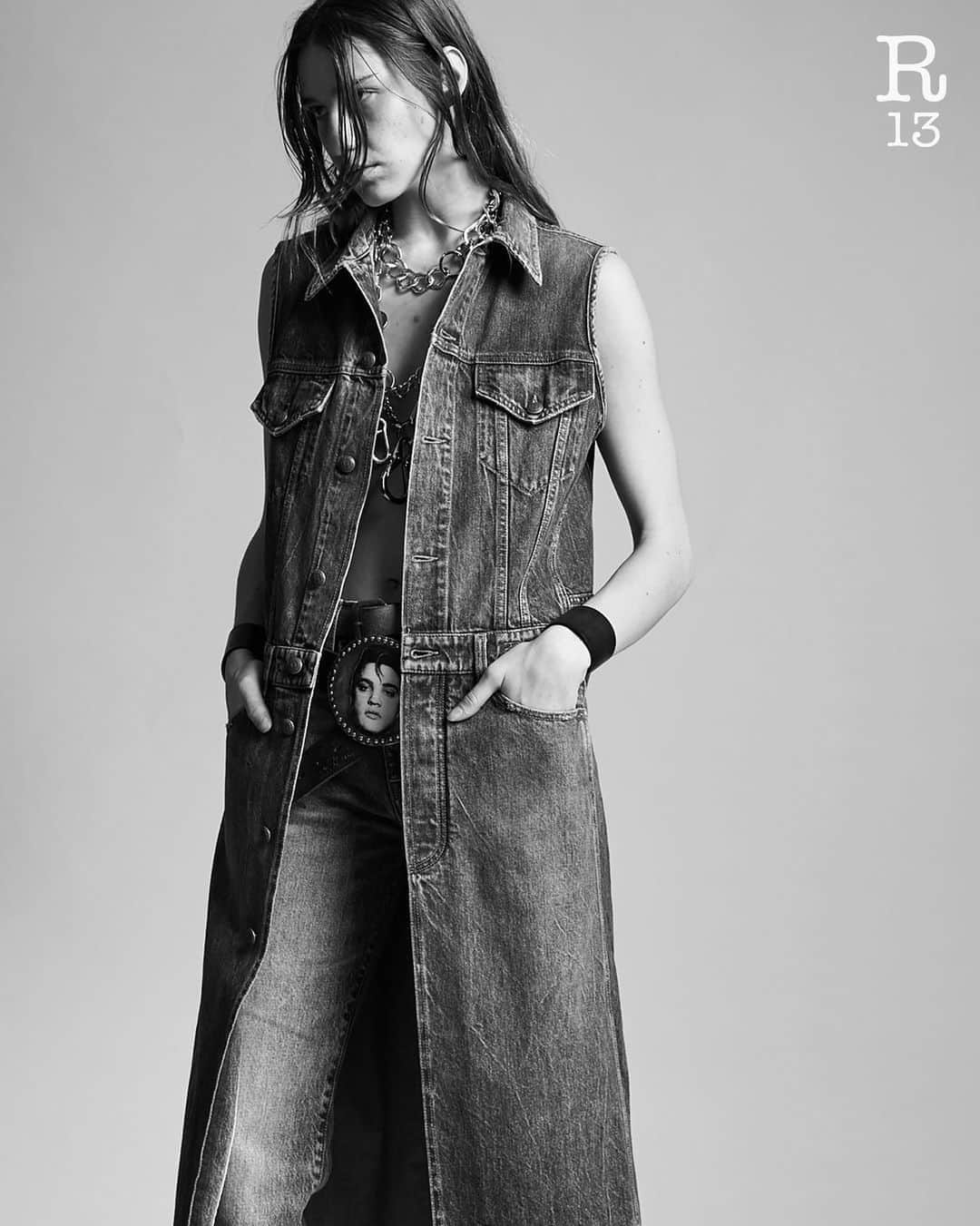 のインスタグラム：「Discover the #R13 PF20 Collection  Now available online at R13.COM #shopr13 #r13 #r13denim」
