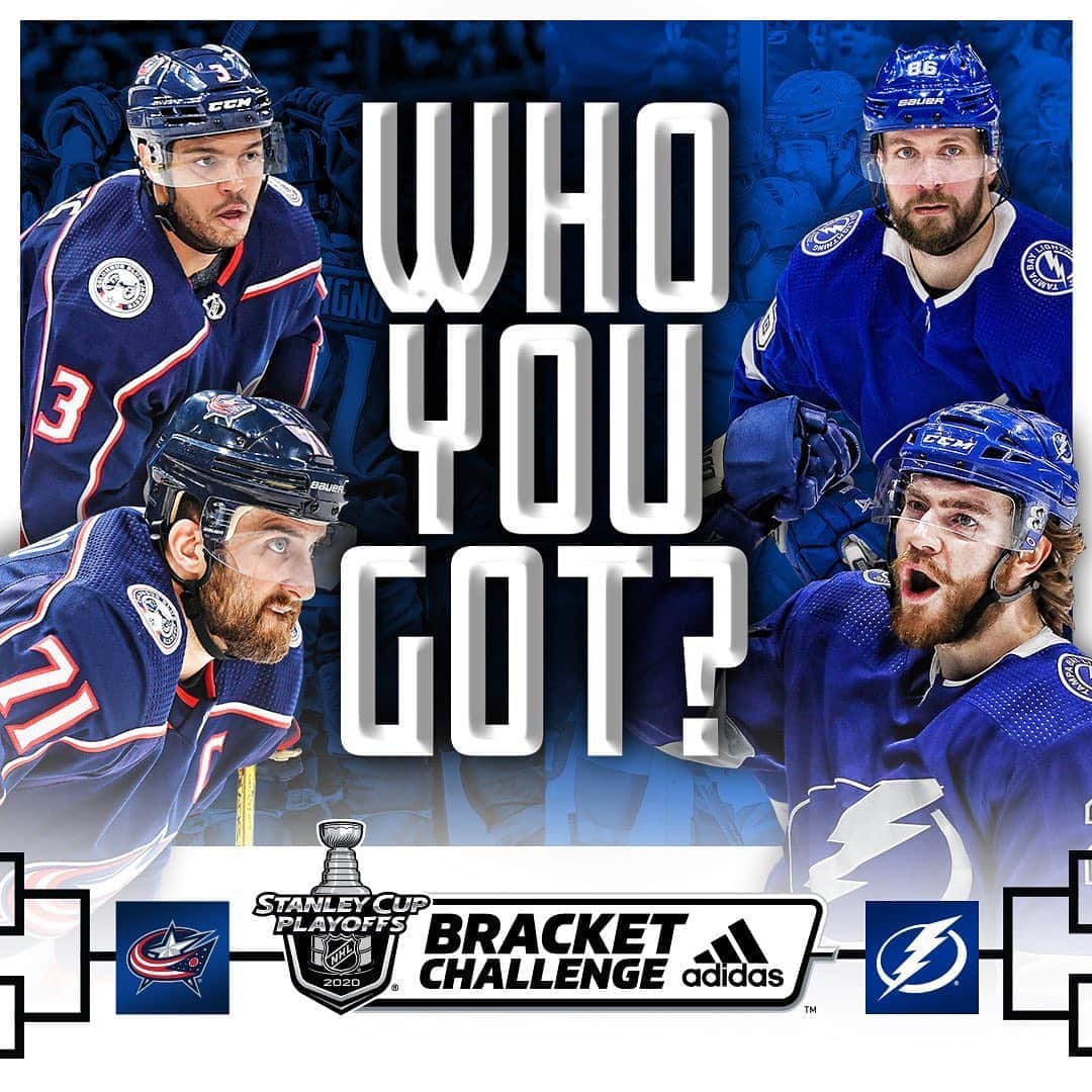 NHLさんのインスタグラム写真 - (NHLInstagram)「A rematch of 2019 is set as the @bluejacketsnhl meet the @tblightning once again in the first round of the #StanleyCup Playoffs. Who you got?  Make your picks in the #NHLBracket Challenge now. Link in bio.」8月10日 22時54分 - nhl