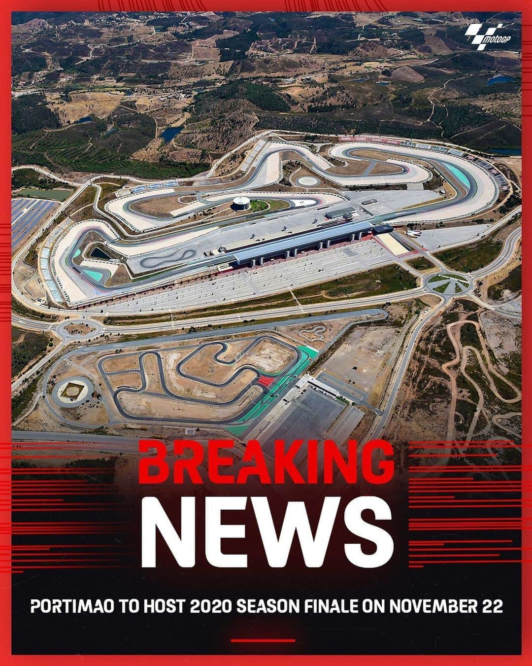 MotoGPさんのインスタグラム写真 - (MotoGPInstagram)「OFFICIAL 💥 We're going to Portimao!!! 🇵🇹 #PortugueseGP to close the 2020 #MotoGP season in November! 🙌」8月10日 23時12分 - motogp