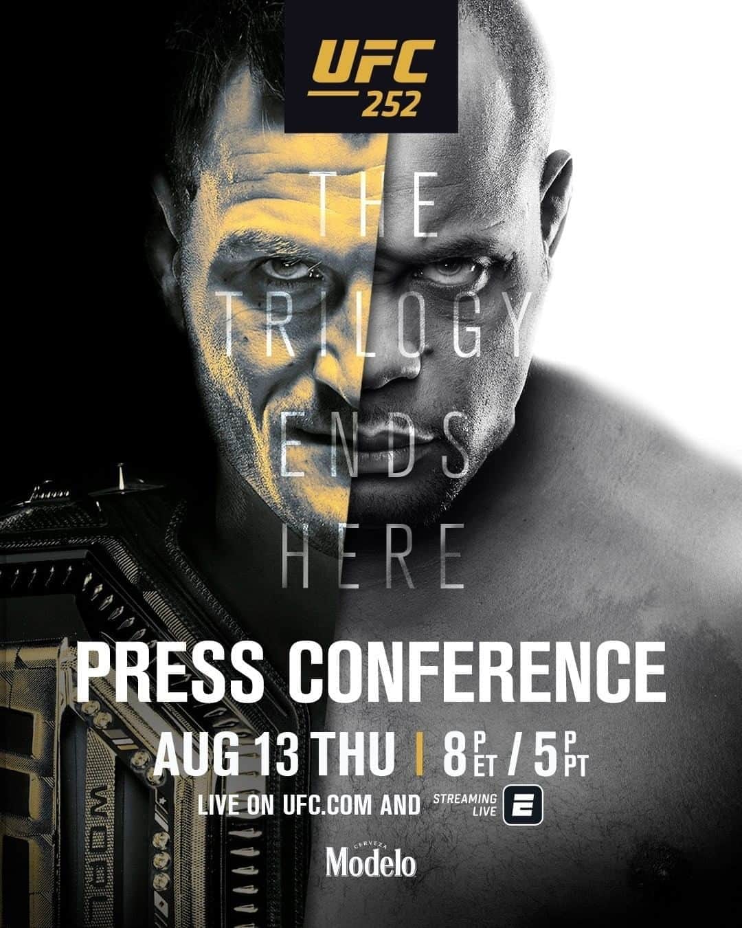 UFCさんのインスタグラム写真 - (UFCInstagram)「Press conferences are back! 🎤 🏆 @StipeMiocic & @DC_MMA meet Thursday night. #UFC252」8月11日 0時08分 - ufc