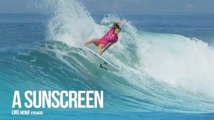 レイキー・ピーターソンのインスタグラム：「So awesome to see @shiseido partner with the @wsl as the official sunscreen sponsor. Honored to be a part of the journey and family #shiseidosuncare」