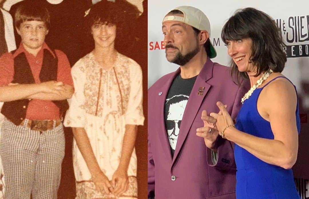 ケヴィン・スミスのインスタグラム：「HAPPY BIRTHDAY to my chronologically-older-yet-younger-looking sister, @virginia_in_vienna! From as far back as I can remember, Virginia was the first artsy dreamer I ever knew, hence the role model for what I’d become. She was the eldest sibling (with her own room, no less), so VA was de facto responsible for making Mother’s Day cards my brother Don and I would then co-sign. She was in the @girlscouts and she got good grades - but what always stood out to me about Virginia was how she did artsy things: she’d record fake radio shows with me and Don, write stories, draw. I found a notebook in which she was writing an adventure tale featuring her and her friends. “You can’t write a book! You gotta ask the Government first!” I chided, five years old and five years my sister’s junior. “You never have to ask for permission to write a book,” said my sage sister. “This is America: Anybody can write whatever they want.” Those were powerful words that would shape the rest of my life. My brother Don was my first reader but my sister Virginia inspired me to write. I’d eventually script my own adventure tale, featuring me and my friends, set at @quickstopgroceries. And when I told my sister I wanted to be a filmmaker, she said “Then *be* a filmmaker. Don’t wanna-be it - you *are* a filmmaker already. You just haven’t made a film yet.” Fake it ‘til you make it, See it and Be it, self-actualize your future - call it what you will, but I know my Sis gave me magic words. More than that, @va2view gave me someone to emulate. And that’s what I’ve been doing for most of my life: following Virginia’s lead. Happy Double Nickels, Ga-Gee-Ya! Thank you for showing me how to be me by being you! #KevinSmith #virginiasheridan #birthday #birthdaygirl」
