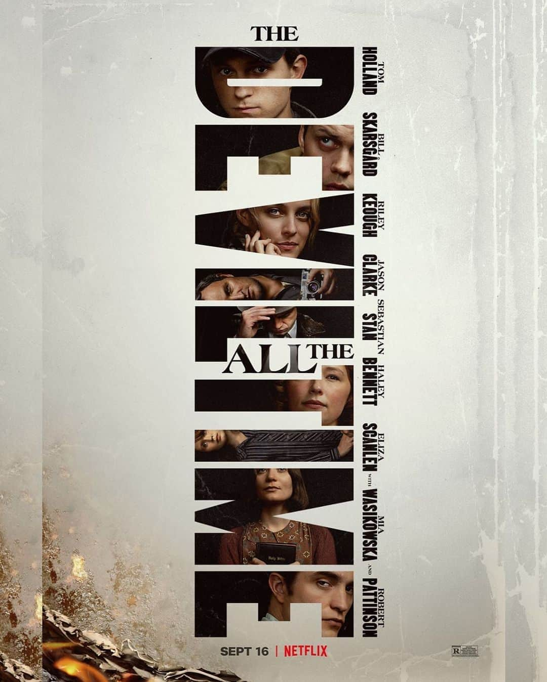 Just Jaredさんのインスタグラム写真 - (Just JaredInstagram)「The first poster for the Netflix movie “The Devil All The Time” has been released! The star-studded movie will be streaming on September 16. #TomHolland #RobertPattinson #MiaWasikowska #BillSkarsgard #RileyKeough #JasonClarke #SebastianStan #HaleyBennett #ElizaScanlen #TheDevilAllTheTime Photo: Netflix」8月11日 1時05分 - justjared