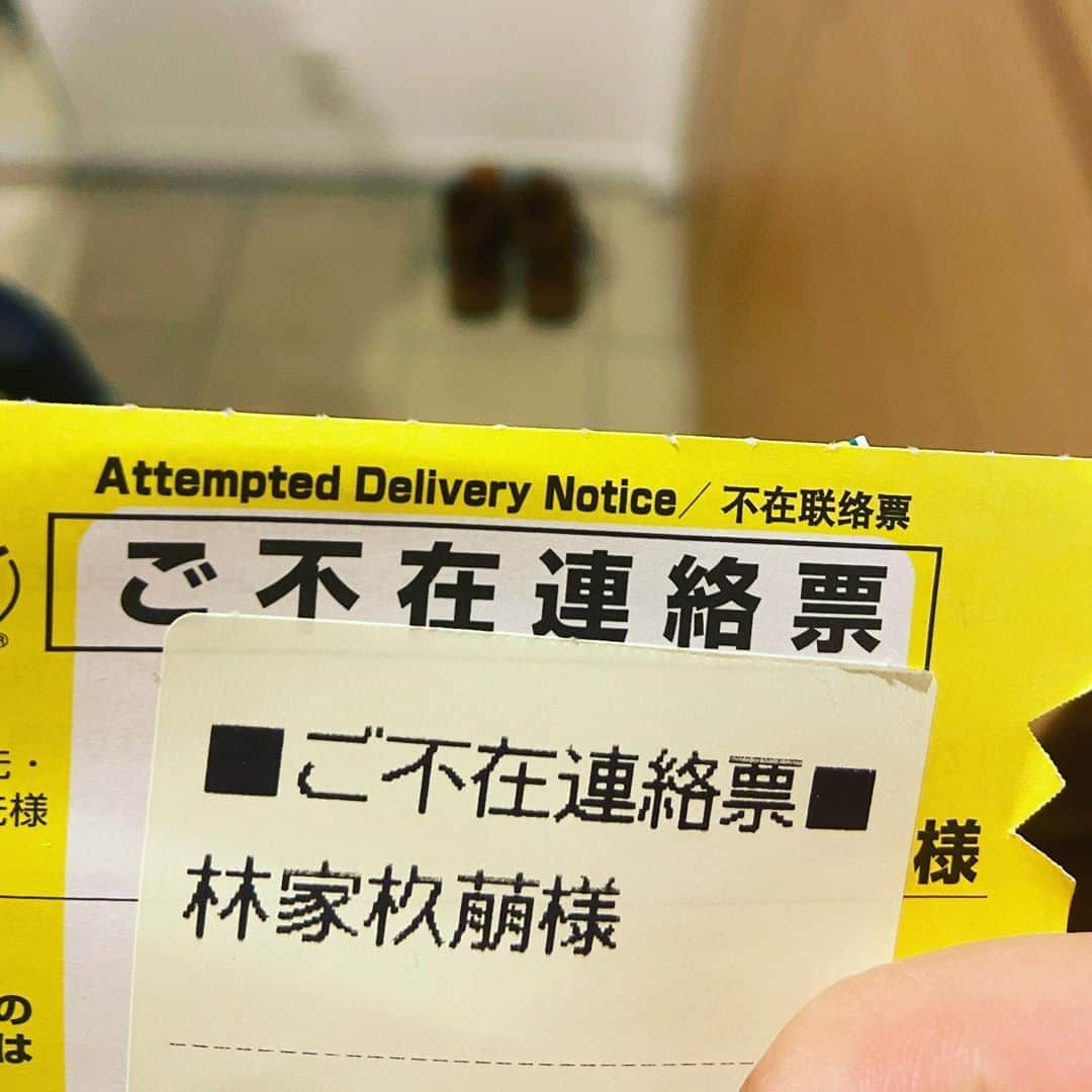 林家木久蔵（2代目）さんのインスタグラム写真 - (林家木久蔵（2代目）Instagram)「誰宛⁉️ #宅急便 #不在通知 #萌え〜」8月11日 11時05分 - kikuzo2nd