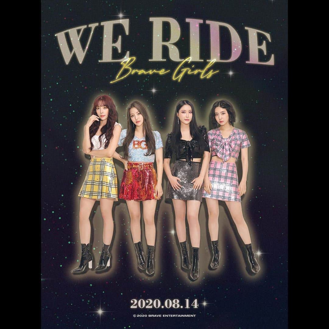 Brave Girlsさんのインスタグラム写真 - (Brave GirlsInstagram)「[#Bravegirls] BRAVE GIRLS 'We Ride' Concept Poster  2020.08.14 6PM RELEASE - #브레이브걸스 #WeRide #운전만해 #2020_08_14_6PM #Comeback」8月11日 12時00分 - bravegirls.official