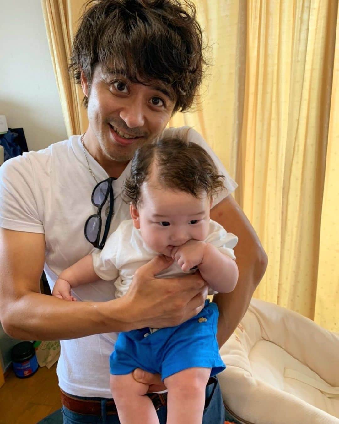 斉藤祥太のインスタグラム：「りゅうちゃん🧡 ぷにぷにのテンパちゃん☺️ 今日も体調優先で！ #ご安全に #babyboy  #おじさん #斉藤祥太」