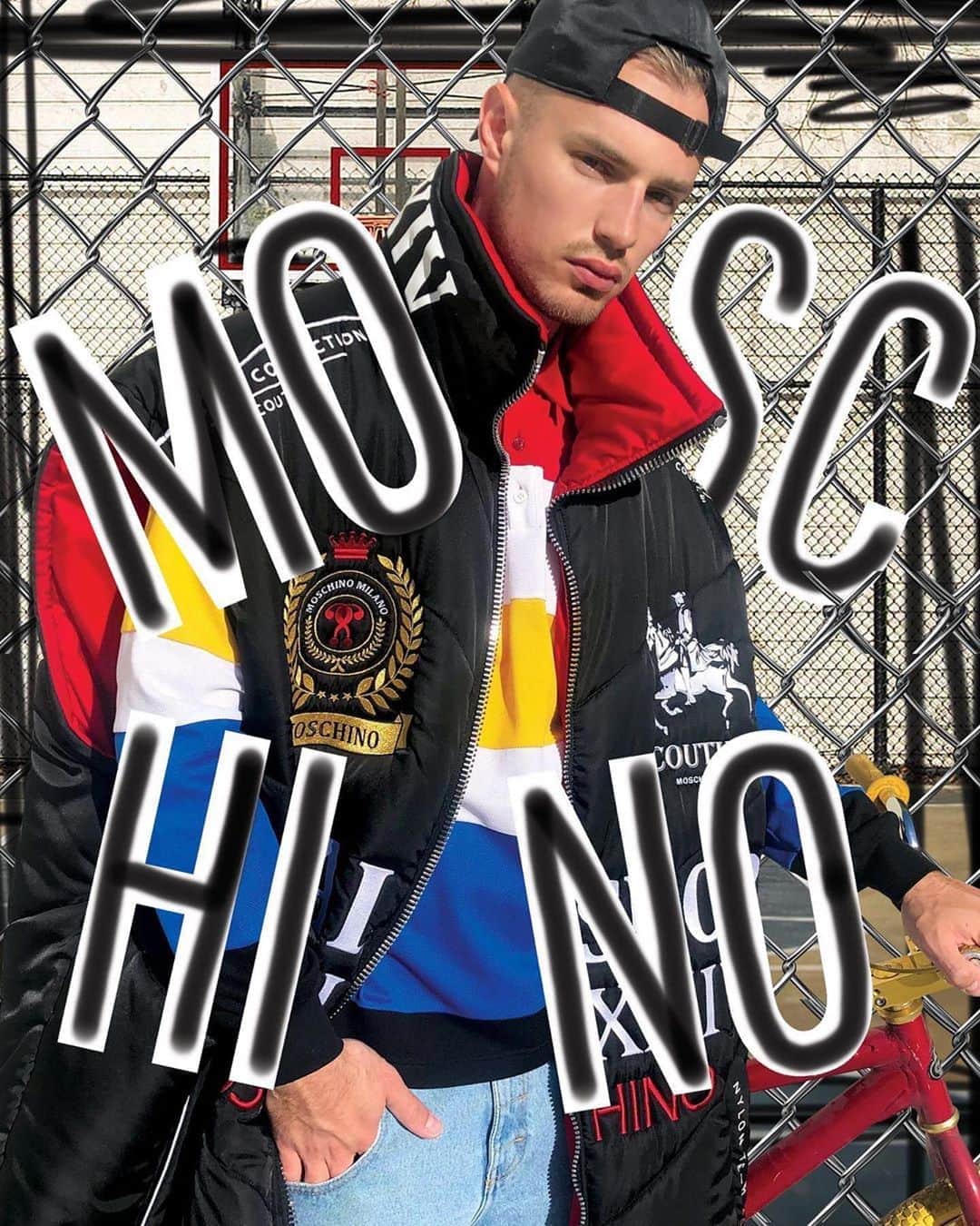 Moschinoさんのインスタグラム写真 - (MoschinoInstagram)「#Repost @portiswasp1 ・・・ I collaborated with my fave @itsjeremyscott during lockdown on some fun @moschino images which we are sharing this week! Jeremy photographed @denek_k for me and I then collaged him.  #moschino // Collages by @portiswasp1」8月11日 3時30分 - moschino