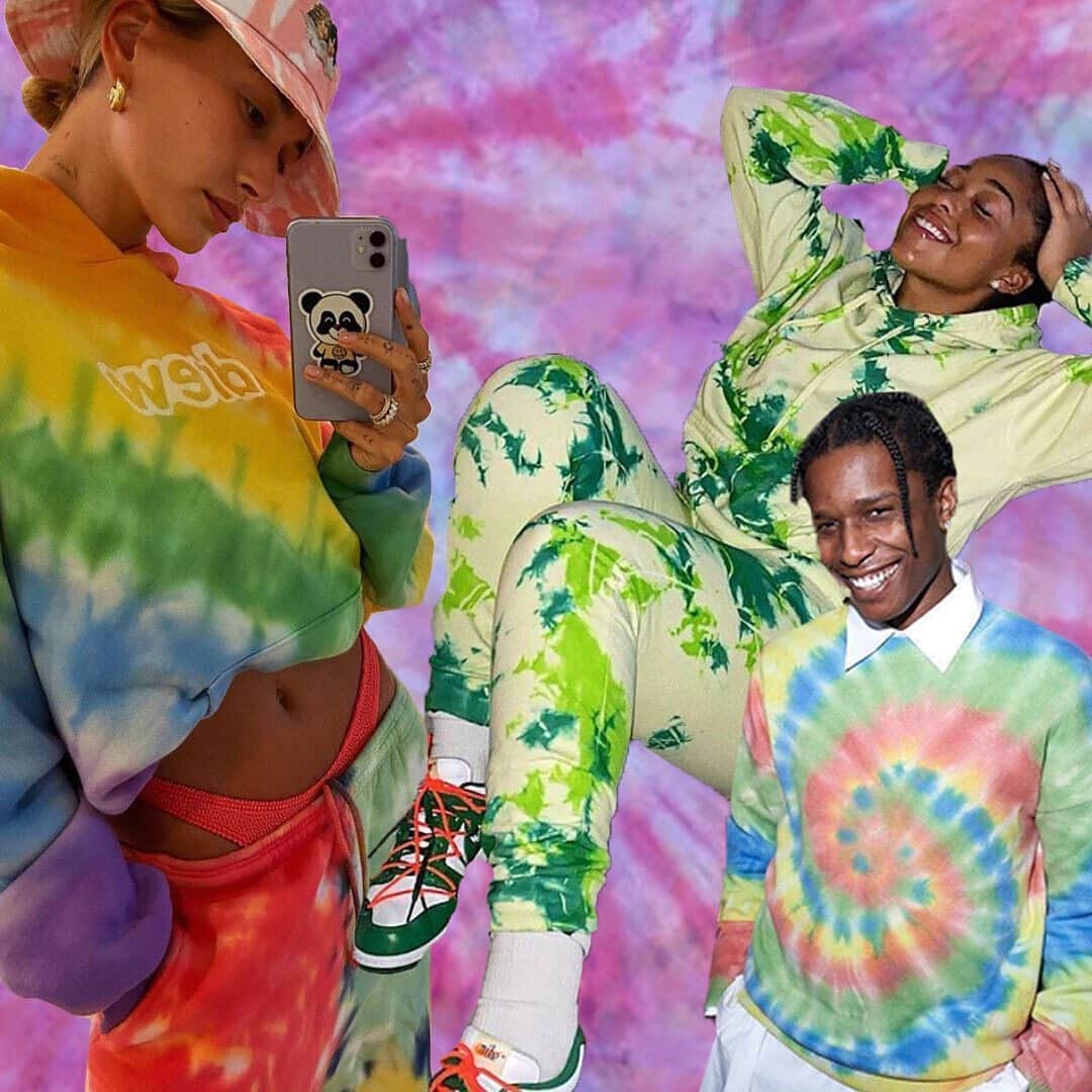 ELLE Magazineさんのインスタグラム写真 - (ELLE MagazineInstagram)「Have we hit peak tie-dye? From the OG Grateful-Dead-is-high-art population to the tie-dye sweatsuit becoming the official uniform of hype-house teens, the print has somehow allowed multiple groups to coexist. (For now...) Click the link in bio to read why, like the ultimate comfort food—macaroni and cheese—tie-dye seems to have staying power, whether it's the artisanal version or the from-a-box classic.」8月11日 3時43分 - elleusa