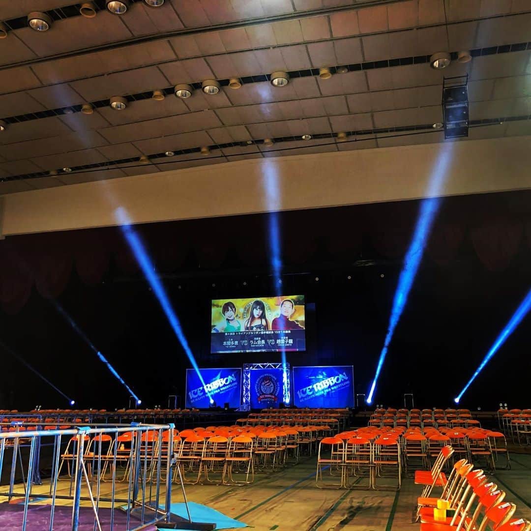 のインスタグラム：「8.9 #iceribbon 横浜文化体育館大会 トライアングルリボン選手権でした  3度目の防衛はできませんでした  応援してくださった皆様 会場、配信で観てくださった皆様 有り難うございます  今はただただ 自分と向き合うばかりです  #アクトレスガールズ」
