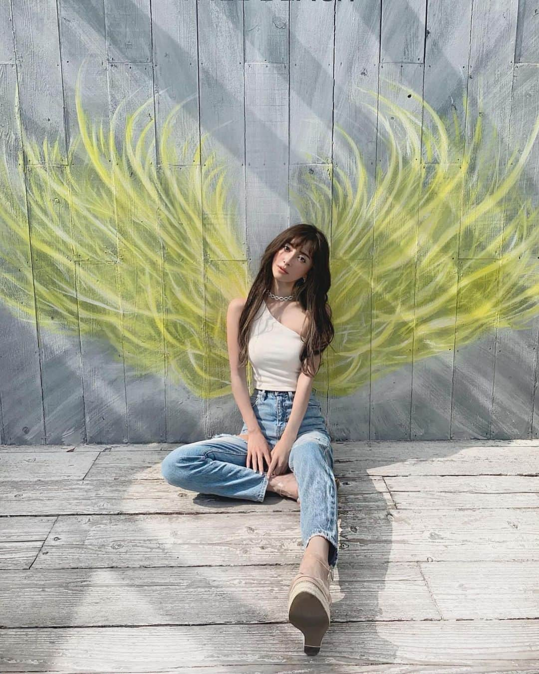 美咲あいりさんのインスタグラム写真 - (美咲あいりInstagram)「💫﻿ ﻿ ﻿ ﻿ #ootd #denim #ワイルドビーチ新宿﻿ #ワイルドビーチ #beach #summer ﻿」8月11日 7時03分 - misakiairi