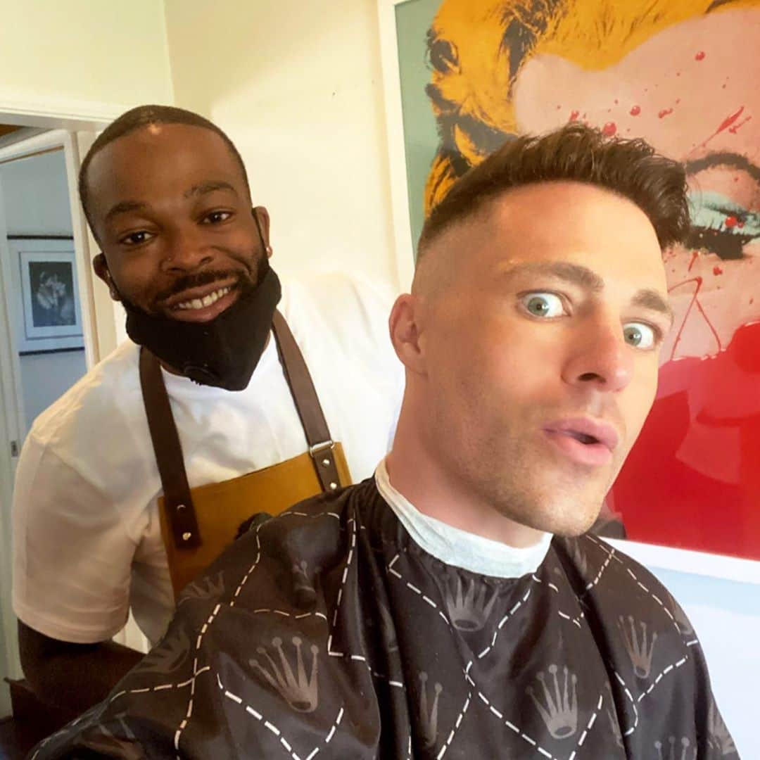 コルトン・ヘインズのインスタグラム：「The yrs of dirt you have on me @kream31 😹 If you ever stop being my friend/barber/therapist lol...pls write a book about our stories haha!」