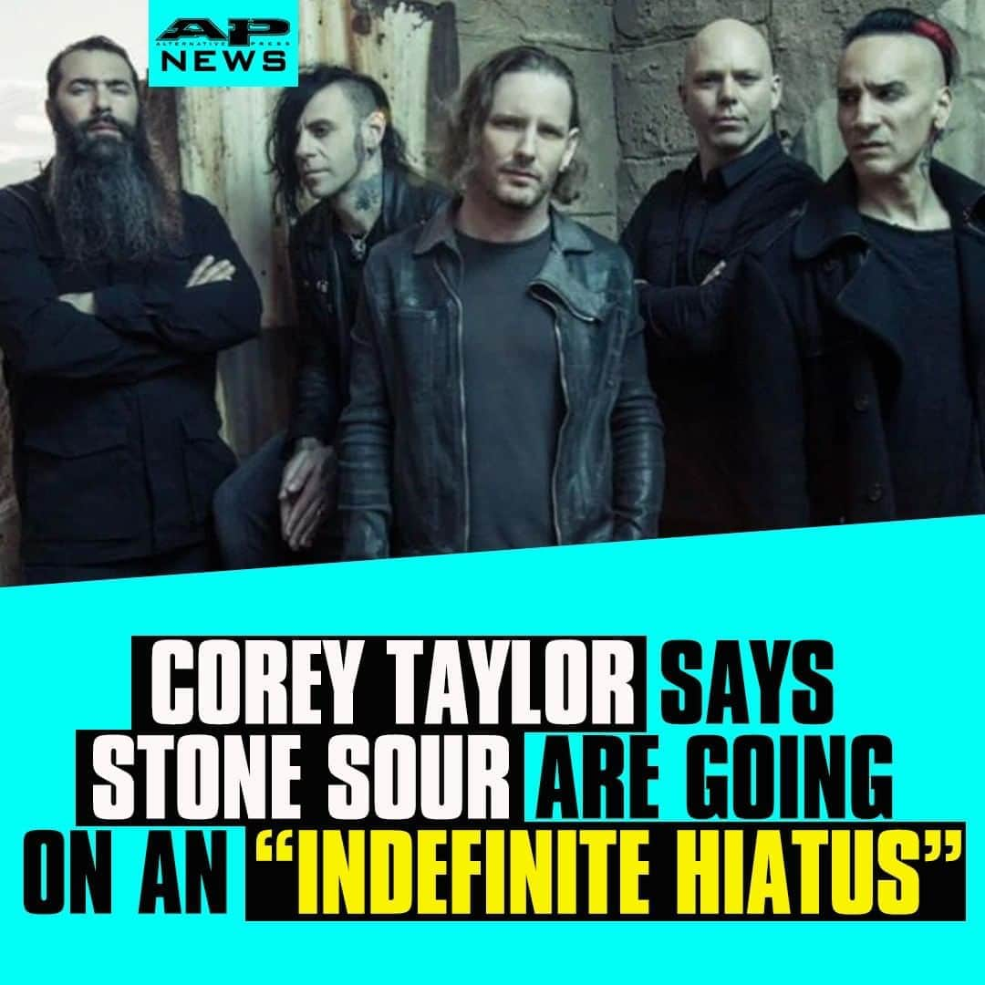 Alternative Pressさんのインスタグラム写真 - (Alternative PressInstagram)「@coreytaylor reveals that @stonesour are going on an “indefinite hiatus” ⁠ LINK IN BIO⁠ .⁠ .⁠ .⁠ #coreytaylor #stonesour #stonesourhiatus #alternativepress #altpress」8月11日 8時30分 - altpress